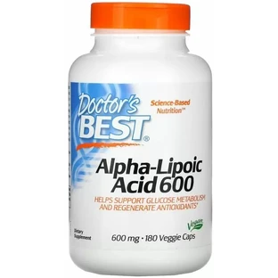 Дієтична добавка Doctor's Best Альфа-ліпоєва кислота, 600 мг, 180 капсул