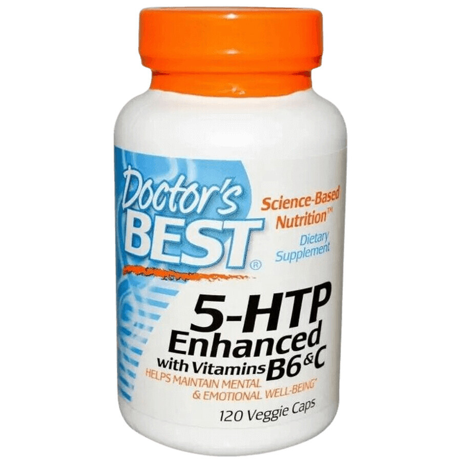Дієтична добавка Doctor's Best 5-HTP-гідрокситриптофан, 120 капсул: ціни та характеристики