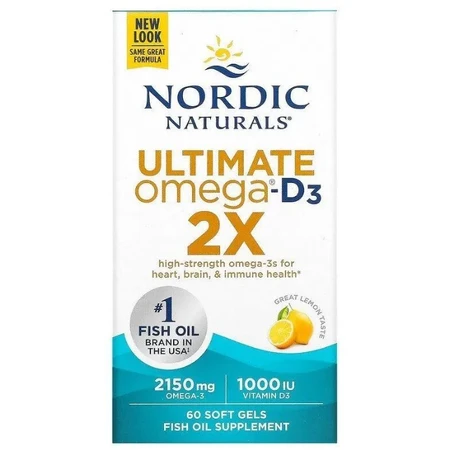 Дієтична добавка Nordic Naturals Риб'ячий жир, 2150 мг, 60 гелевих капсул: ціни та характеристики