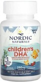 Диетическая добавка Nordic Naturals Рыбий жир для детей, 250 мг, 180 гелевых капсул