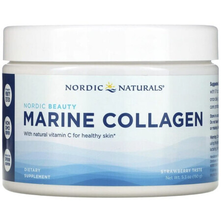 Дієтична добавка Nordic Naturals Морський колаген, з полуничним ароматом, 150 г