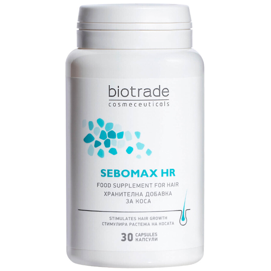 Витаминно-минеральный комплекс против выпадения волос Biotrade Sebomax HR капс. №30: цены и характеристики