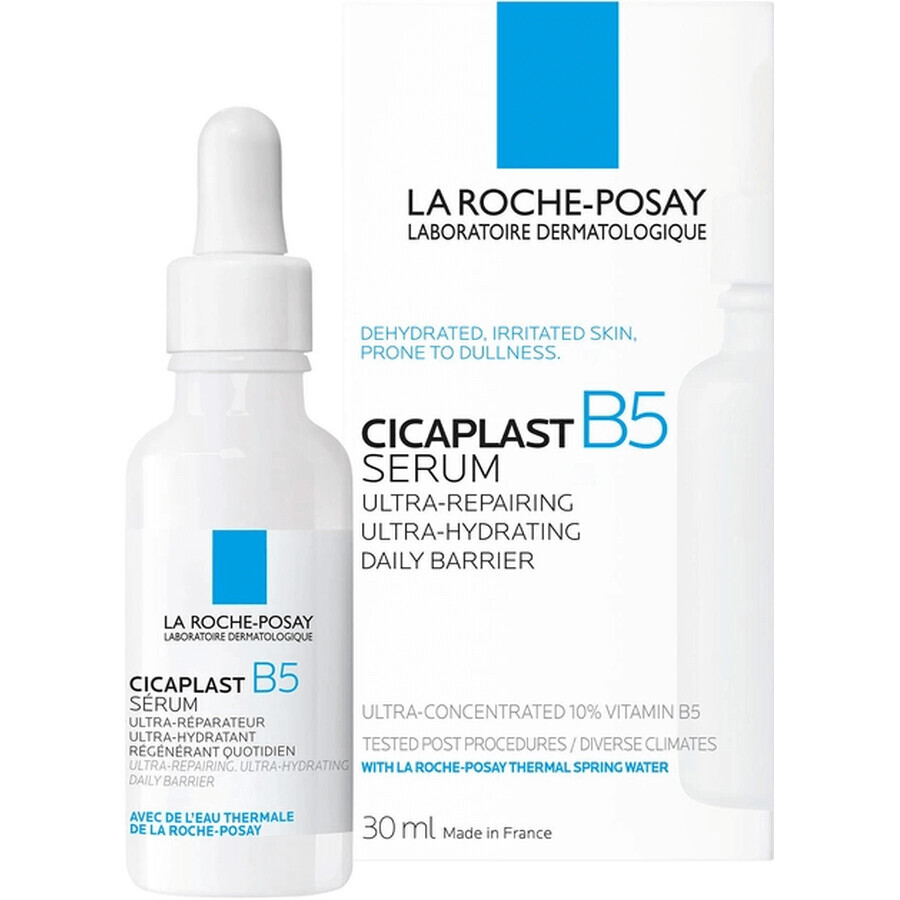Сироватка La Roche-Posay Cicaplast B5 ультраконцентрована, з пантенолом, для відновлення та зволоження, 30 мл: ціни та характеристики
