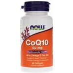 Коэнзим Q10 60 мг из Омега-3 Now Foods, 60 гелевых капсул: цены и характеристики