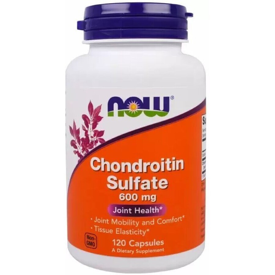 Хондроітин сульфат, Chondroitin Sulfate, Now Foods, 600 мг, 120 капсул: ціни та характеристики