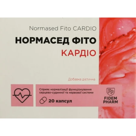 Нормасед Фіто Кардіо Fidem Pharm капсули №20: ціни та характеристики