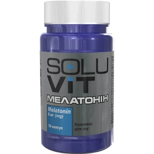 Мелатонін Soluvit комплекс для сну капсули по 6 мг №50