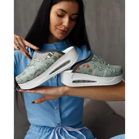 Взуття медичне Сабо з подошвою Airmax Health Olive розмір 38: ціни та характеристики