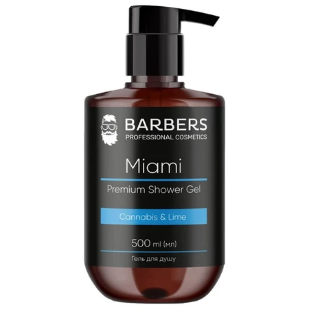 Гель для душу Barbers Miami для чоловіків 500 мл: ціни та характеристики