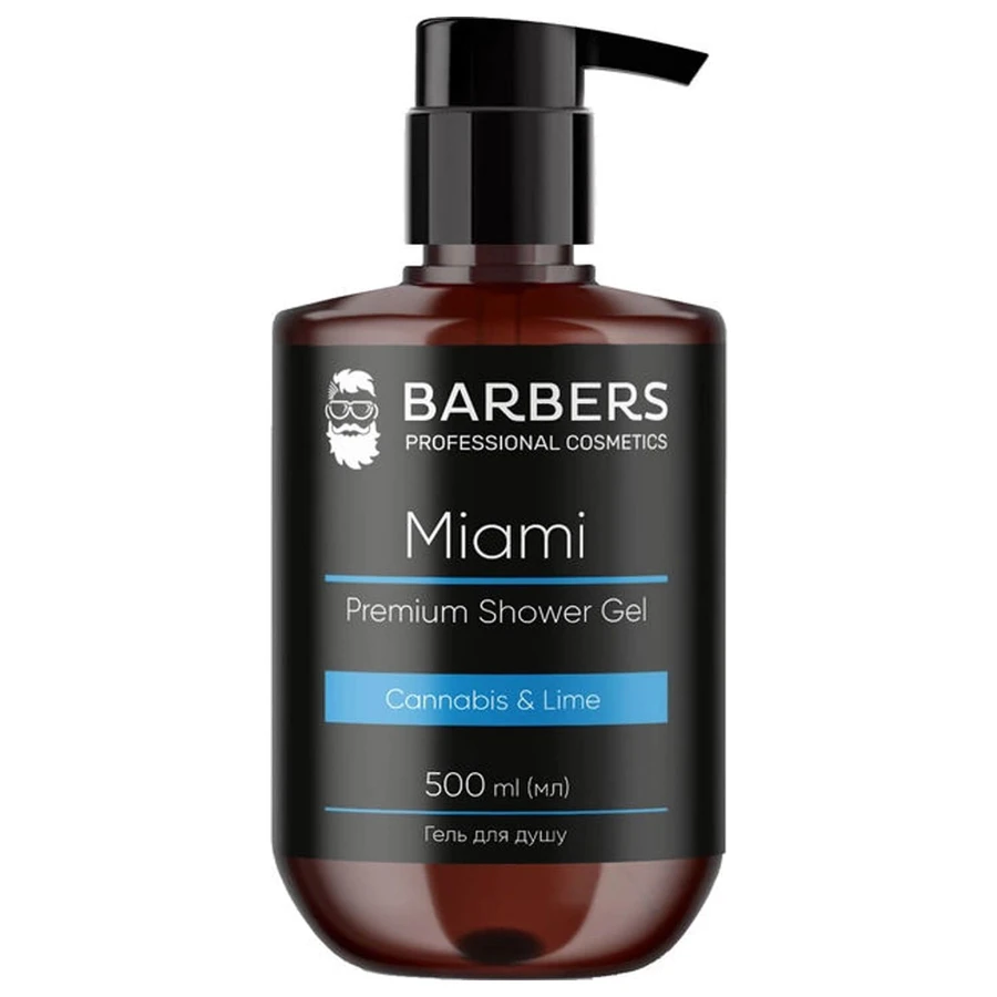 Гель для душу Barbers Miami для чоловіків 500 мл: ціни та характеристики