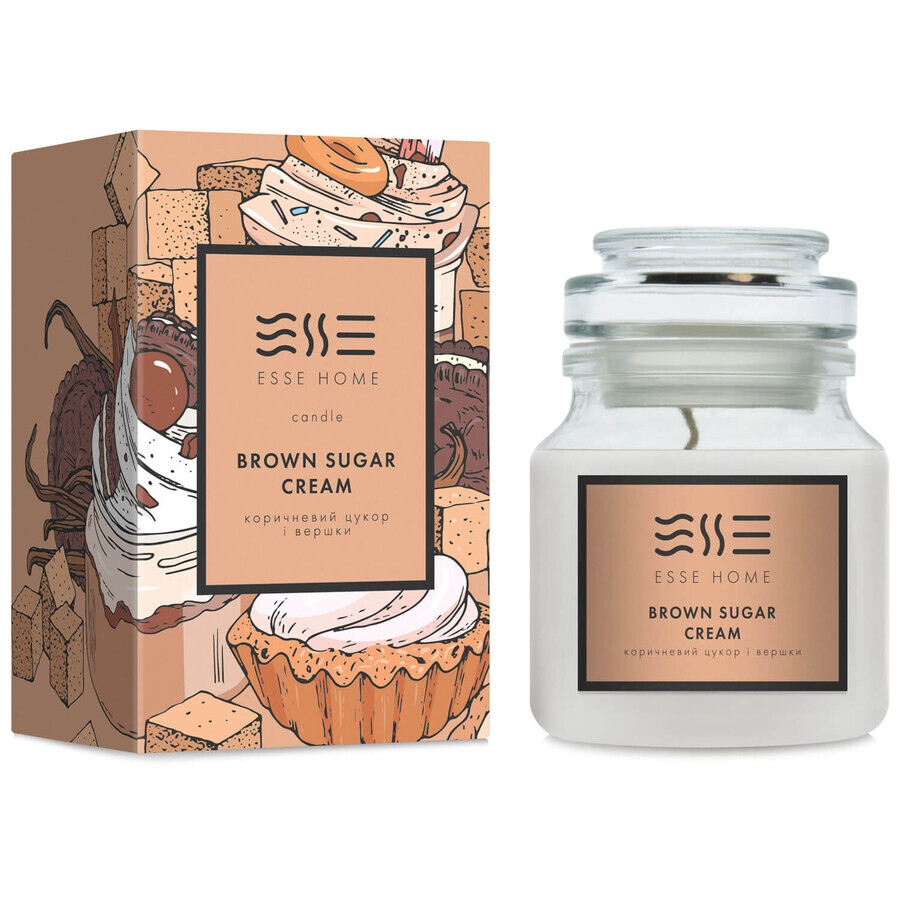 Арома-свеча Esse Home Brown Sugar Creame коричневый сахар и сливки 100 г: цены и характеристики