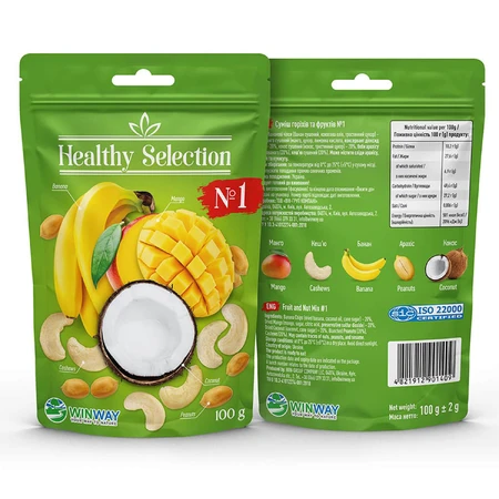 Суміш горіхів та фруктів WinWay Healthy Selection №1 100 г : ціни та характеристики