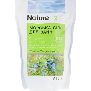 Сіль морська для ванн Nature Code Stop Pain 550 г 