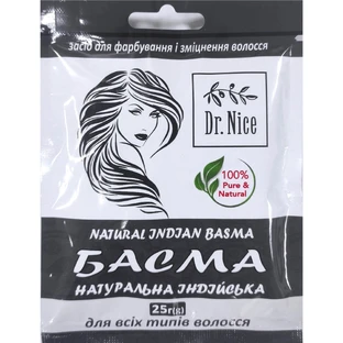Басма индийская для всех типов волос Dr.Nice 25 г
