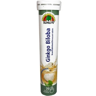 Витамины SUNLIFE Ginkgo Biloba Гинко билоба таблетки шипучие №20