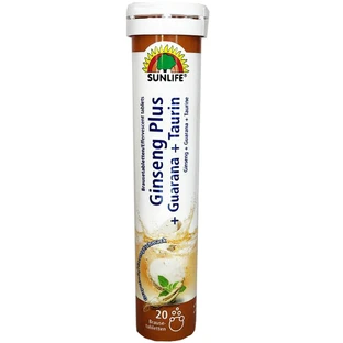 Вітаміни Sunlife Ginseng Plus Женьшень таблетки шипучі №20 