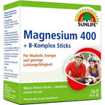 Витамины Sunlife Magnesium 400 + B-Komplex Sticks стики №20: цены и характеристики