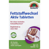 Таблетки Sunlife Fettstoffwechsel Aktiv Tabletten  для терапії надмірної ваги табл. №32