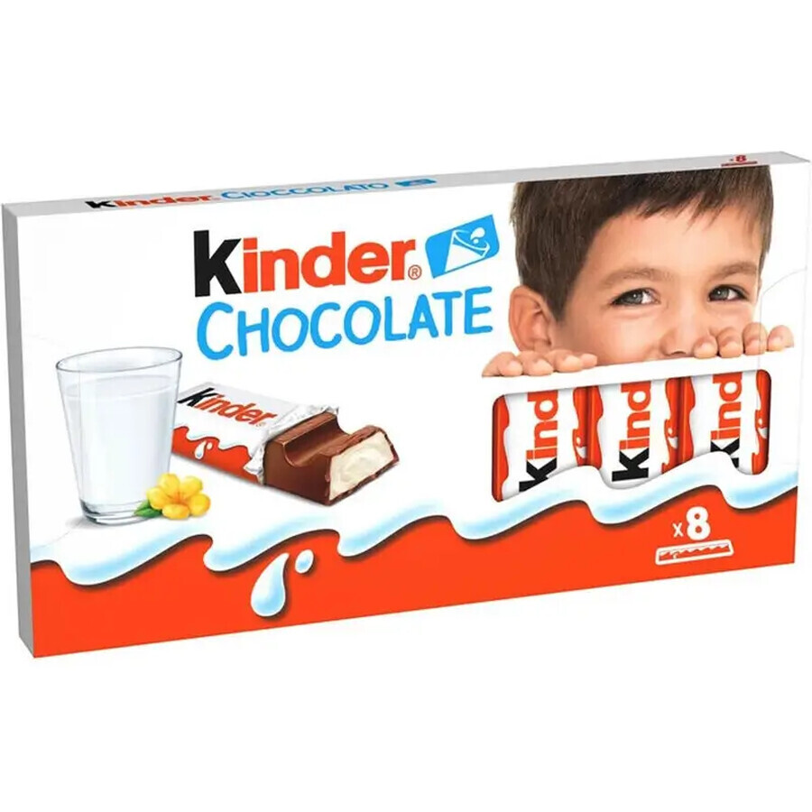 Молочний шоколад Kinder Chocolate із молочною начинкою 100 г: ціни та характеристики