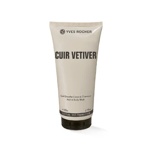 Парфюмированный гель для тела и волос Кюир Ветивер Yves Rocher Cuir Vetiver, 200 мл