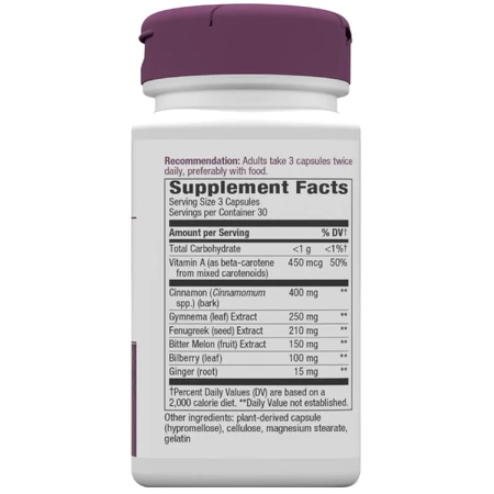 Blood Sugar Manager Nature's Way капсули підтримують метаболізм цукру в крові флакон 90 шт: ціни та характеристики