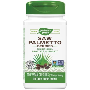 Ягоди Со Пальмето Nature's Way Saw Palmetto Berries капсули для підтримки простати флакон 100 шт
