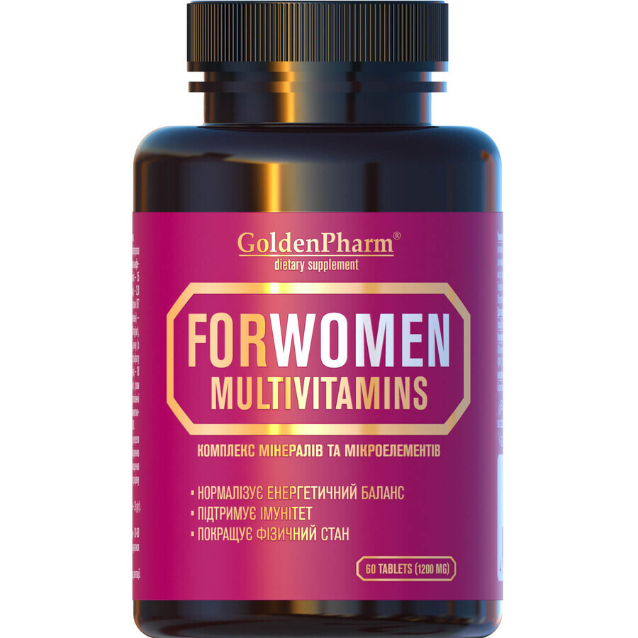 Мультивитамины для женщин таблетки для улучшения состояния волос, кожи и ногтей флакон 60 шт: цены и характеристики