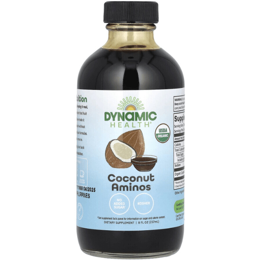 Диетическая добавка Dynamic Health Кокосовый соус с аминокислотами, 237 мл: цены и характеристики