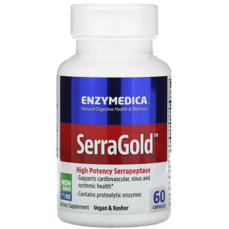 Диетическая добавка Enzymedica Серрапептаза для сердца, 60 капсул
