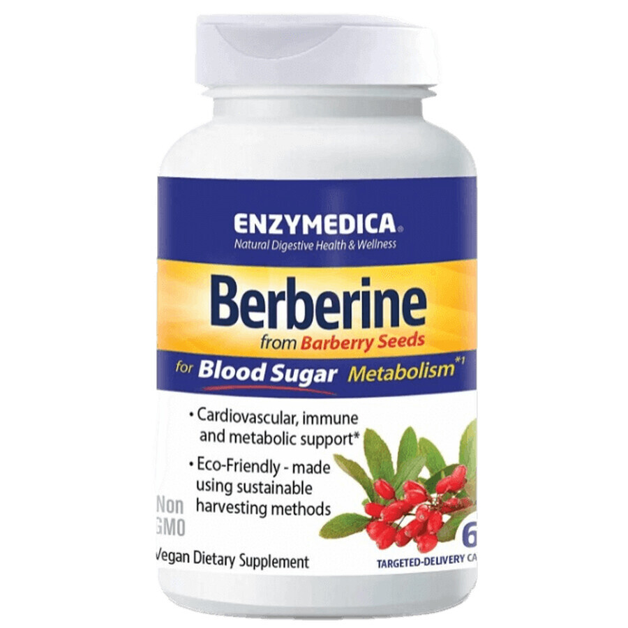 Диетическая добавка Enzymedica Берберин, 60 капсул: цены и характеристики