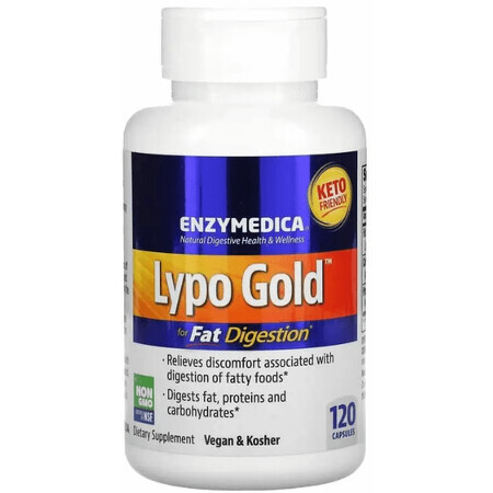 Дієтична добавка Enzymedica Оптимізатор перетравлення жиру, 120 капсул