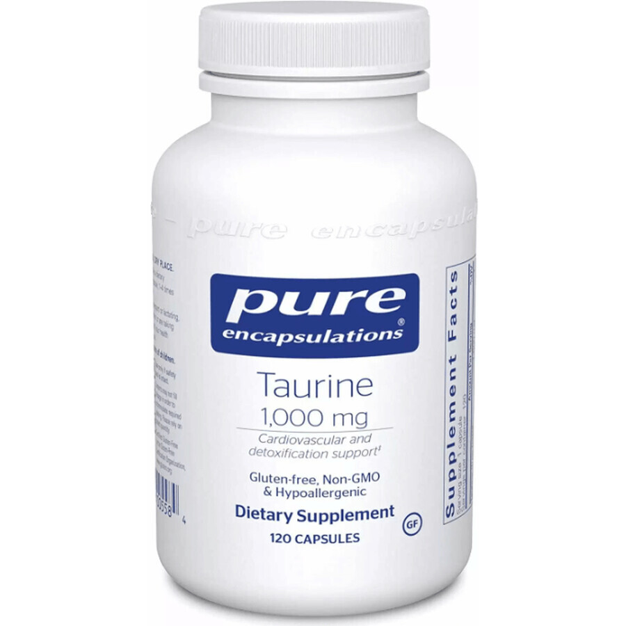 Диетическая добавка Pure Encapsulations Таурин, 1000 мг, 120 капсул: цены и характеристики