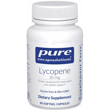 Диетическая добавка Pure Encapsulations Ликопин, 20 мг, 60 гелевых капсул