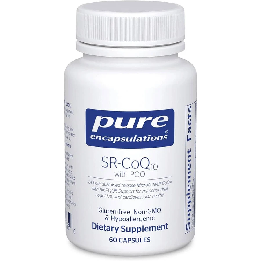 Дієтична добавка Pure Encapsulations SR-Коензим Q10 c пірролохінолінхіноном, 60 капсул: ціни та характеристики