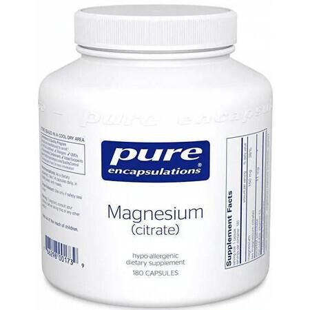 Диетическая добавка Pure Encapsulations Магний цитрат, 150 мг, 180 капсул