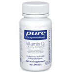 Диетическая добавка Pure Encapsulations Витамин D3, 1000 МЕ, 60 капсул: цены и характеристики
