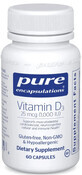 Дієтична добавка Pure Encapsulations Вітамін D3, 1000 МО, 60 капсул