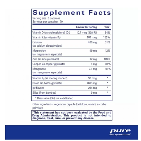 Диетическая добавка Pure Encapsulations Витамины при остеопорозе+, 210 капсул: цены и характеристики