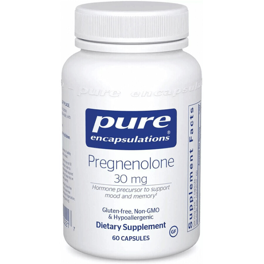 Диетическая добавка Pure Encapsulations Прегненолон, 30 мг, 60 капсул: цены и характеристики