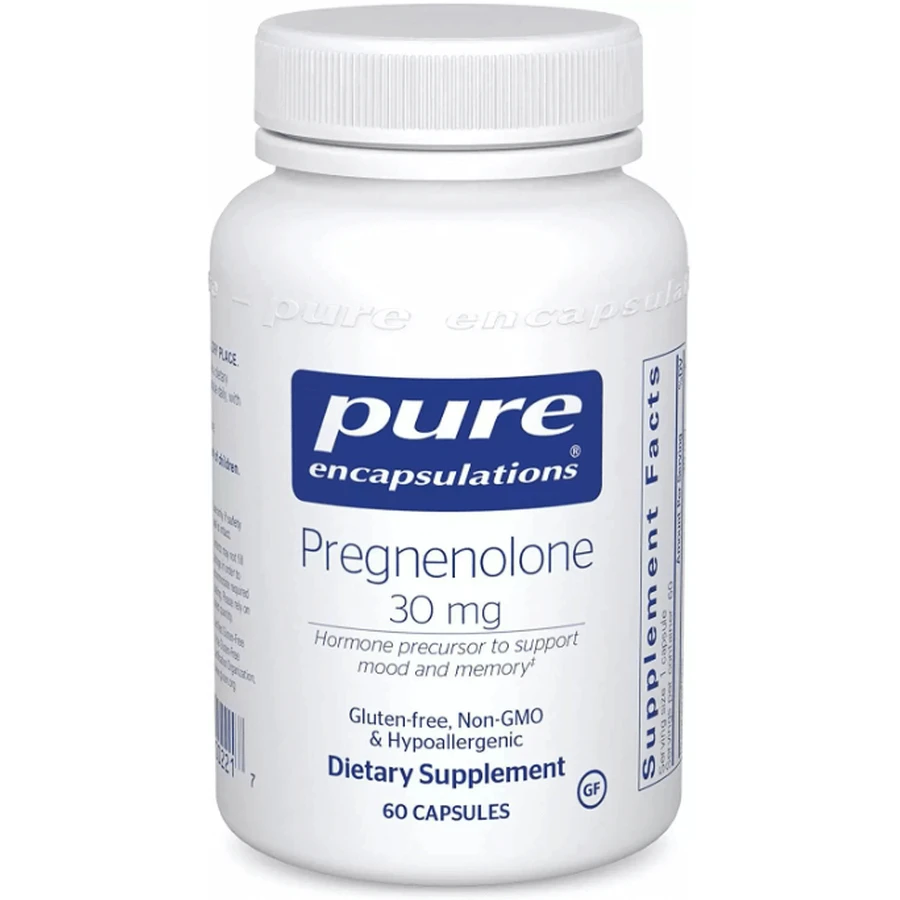 Диетическая добавка Pure Encapsulations Прегненолон, 30 мг, 60 капсул: цены и характеристики