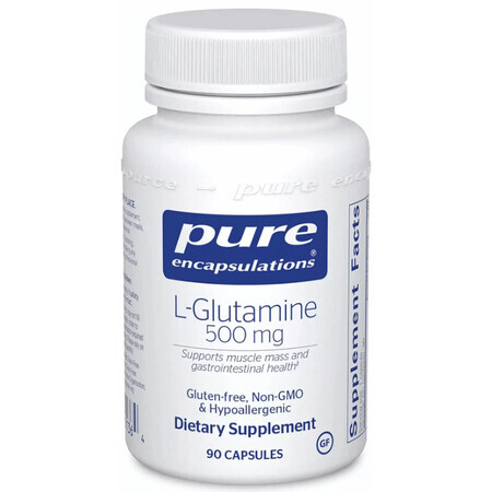 Диетическая добавка Pure Encapsulations L-глютамин, 500 мг, 90 капсул