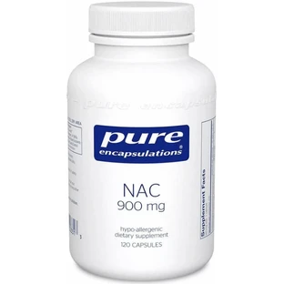 Дієтична добавка Pure Encapsulations NAC N-ацетил-L-цистеїн, 900 мг, 120 капсул