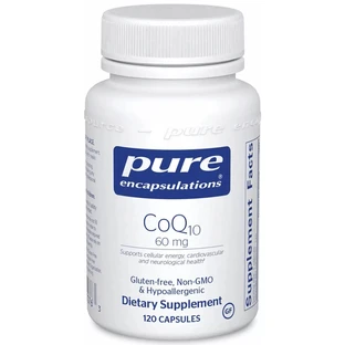 Дієтична добавка Pure Encapsulations Коензим Q10, 60 мг, 120 вегетаріанських капсул