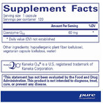 Дієтична добавка Pure Encapsulations Коензим Q10, 60 мг, 120 вегетаріанських капсул: ціни та характеристики