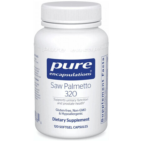 Дієтична добавка Pure Encapsulations Со Пальметто, 320 мг, 120 гелевих капсул