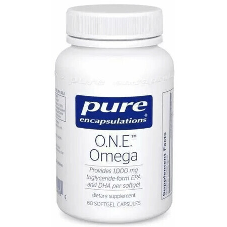 Диетическая добавка Pure Encapsulations Омега-3 жирные кислоты, 60 капсул