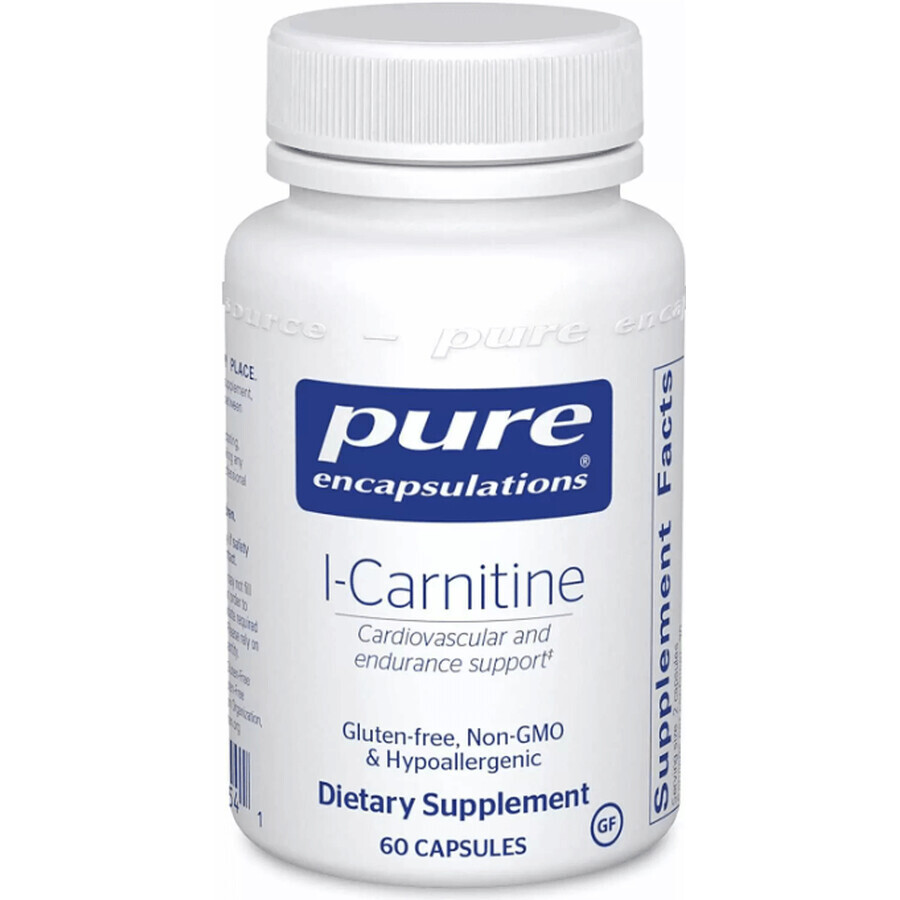 Диетическая добавка Pure Encapsulations L-карнитин, 60 капсул: цены и характеристики