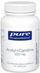 Диетическая добавка Pure Encapsulations Ацетил-L-карнитин, 500 мг, 60 капсул