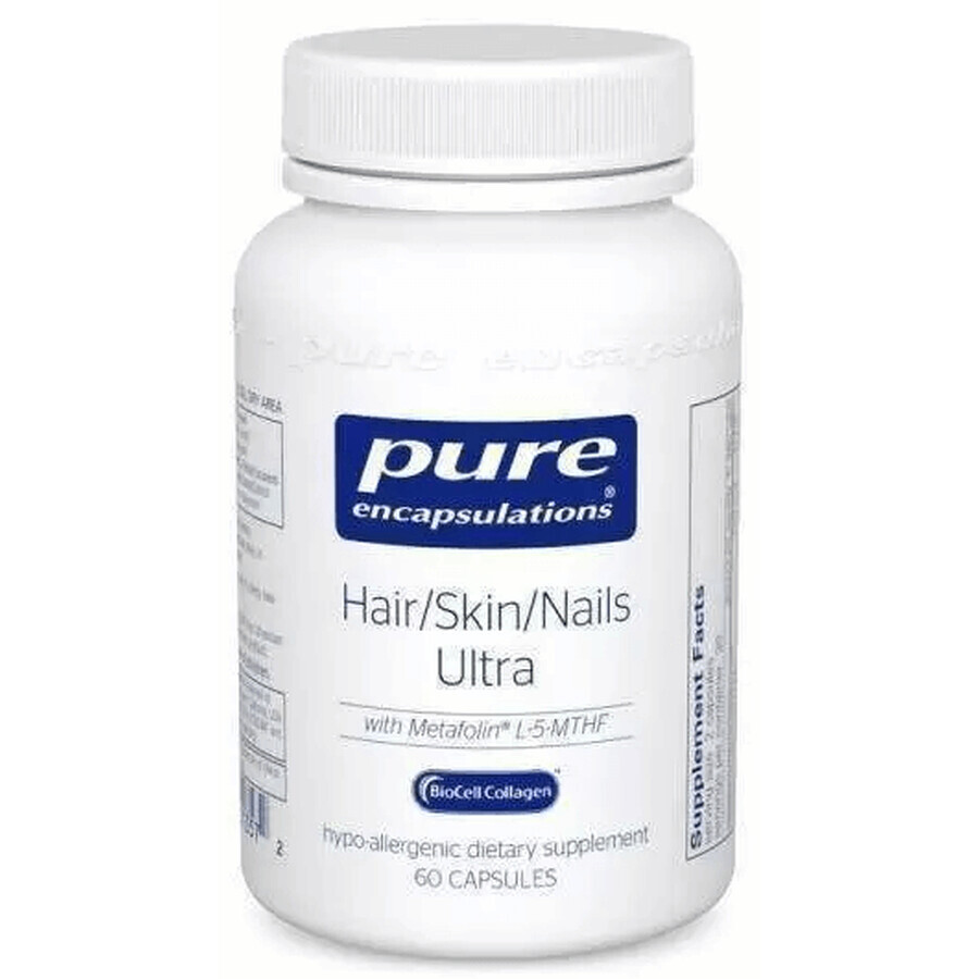 Диетическая добавка Pure Encapsulations Витамины для волос, кожи и ногтей, 60 капсул: цены и характеристики
