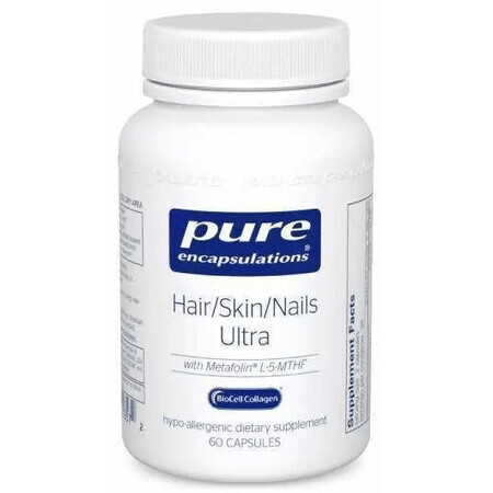 Дієтична добавка Pure Encapsulations Вітаміни для волосся, шкіри і нігтів, 60 капсул